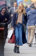 SIENNA MILLER Out in New York 05/03/2019