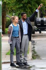 SIENNE MILLER on the Set of 21 Bridges in New York 05/14/2019