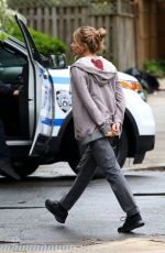 SIENNE MILLER on the Set of 21 Bridges in New York 05/14/2019