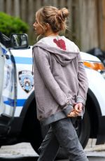 SIENNE MILLER on the Set of 21 Bridges in New York 05/14/2019