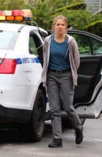 SIENNE MILLER on the Set of 21 Bridges in New York 05/14/2019