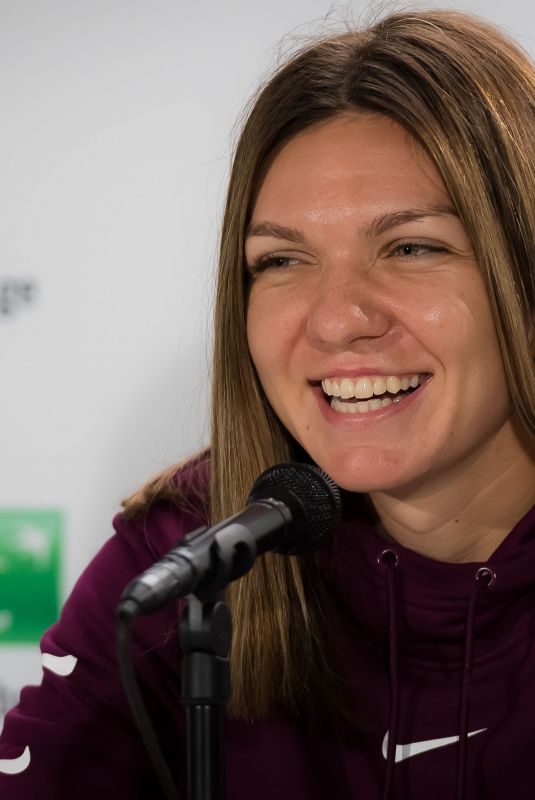 SIMONA HALEP at Press Conference at Roland Garros French Open Tournament in Paris 05/24/2019