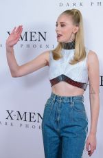 SOPHIE TURNER and JESSICA CHASTAIN at Dark Phoenix Fan Photocall in London 05/22/2019
