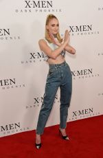 SOPHIE TURNER and JESSICA CHASTAIN at Dark Phoenix Fan Photocall in London 05/22/2019