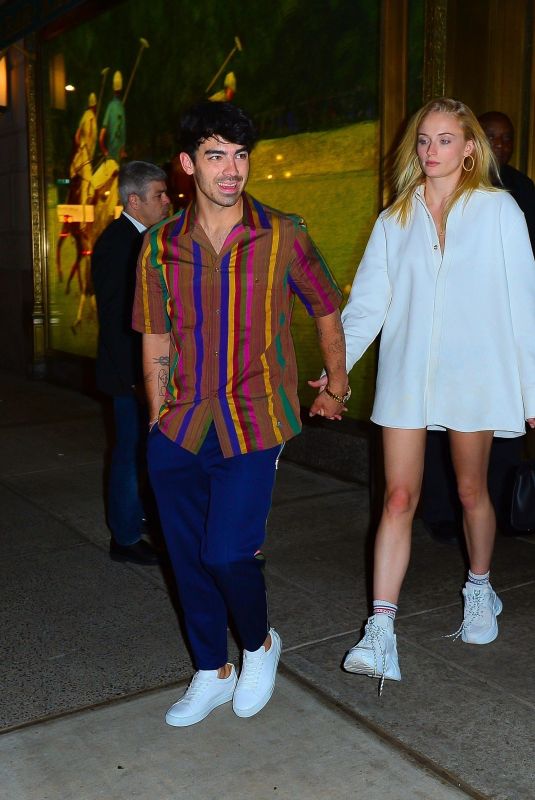 SOPHIE TURNER and Joe Jonas at Polo Bar in New York 05/10/2019
