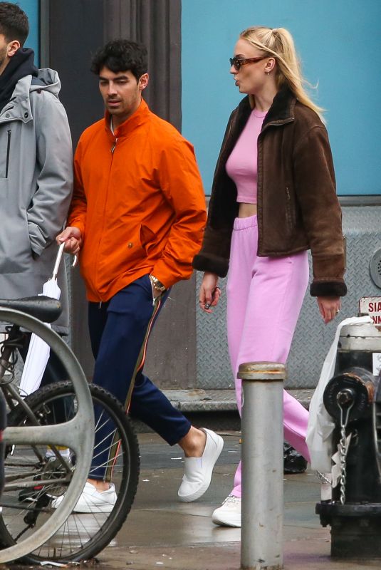 SOPHIE TURNER and Joe Jonas Out in New York 05/05/2019