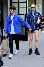 SOPHIE TURNER and Joe Jonas Out with Their Dog in New York 05/17/2019