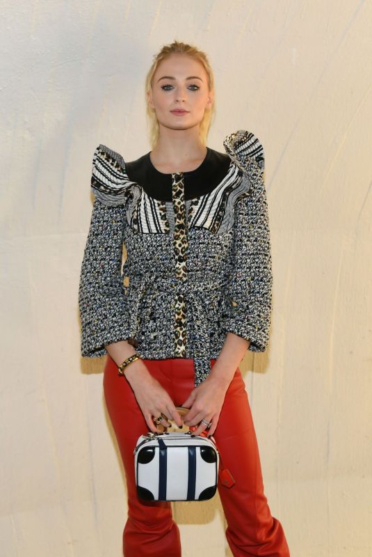 SOPHIE TURNER at Louis Vuitton Cruise 2020 Fashion Show at JFK Airport in New Yokr 05/08/2019
