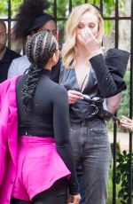 SOPHIE TURNER, JESSICA CHASTAIN and ALEXANDRA SHIPP Board a Red Bus in London 05/24/2019