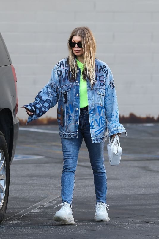 STACY FERGIE FERGUSON in Double Denim Out in Los Angeles 05/12/2019