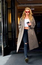 STELLA MAXWELL Leaves Mark Hotel in New York 05/04/2019