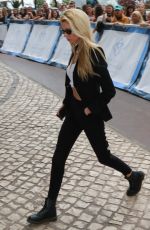 STELLA MAXWELL Leaves Martinez Hotel in Cannes 05/23/2019
