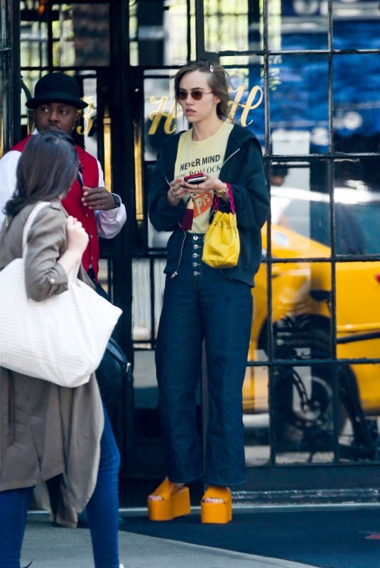 SUKI WATERHOUSE Leaves Bowery Hotel in New York 05/02/2019