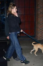 SUKI WATERHOUSE Out with Her Dog in New York 05/03/2019