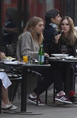 SUKI WATHERHOUSE and LILY DONALDSON at Cecconi