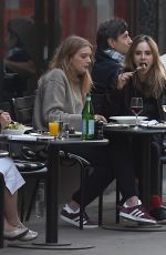SUKI WATHERHOUSE and LILY DONALDSON at Cecconi