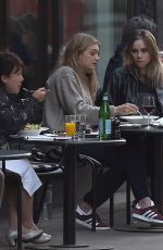 SUKI WATHERHOUSE and LILY DONALDSON at Cecconi