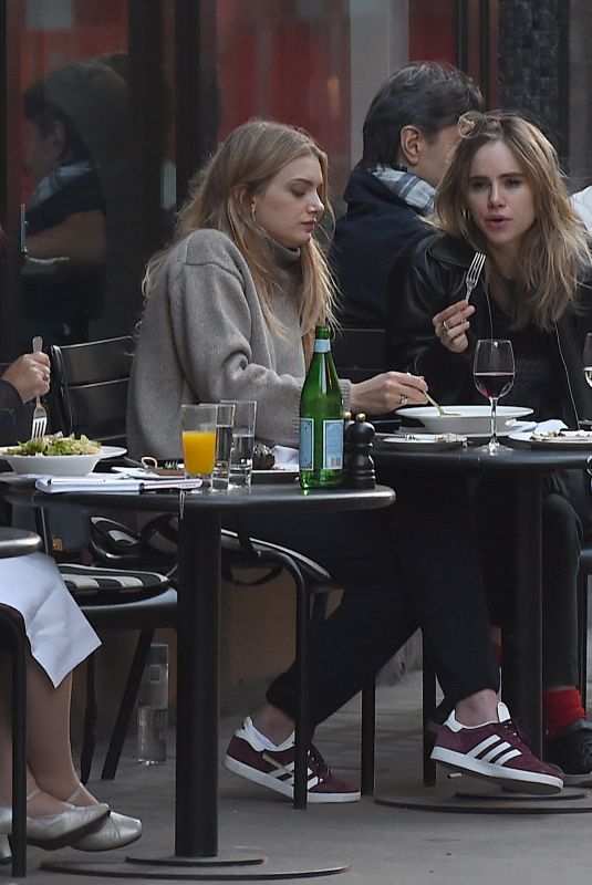 SUKI WATHERHOUSE and LILY DONALDSON at Cecconi