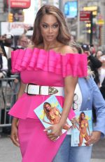 TYRA BANKS Arrives at Good Morning America in New York 05/08/2019