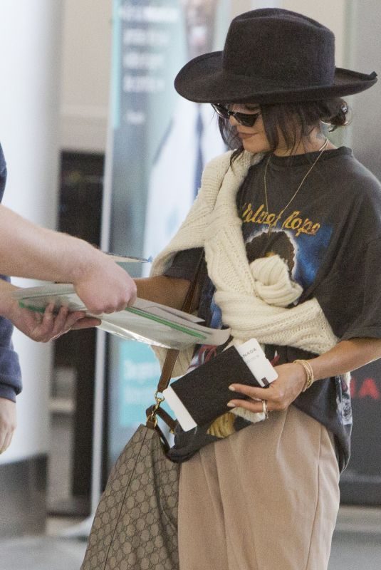 VANESSA HUDGENS at Airport in Toronto 05/18/2019