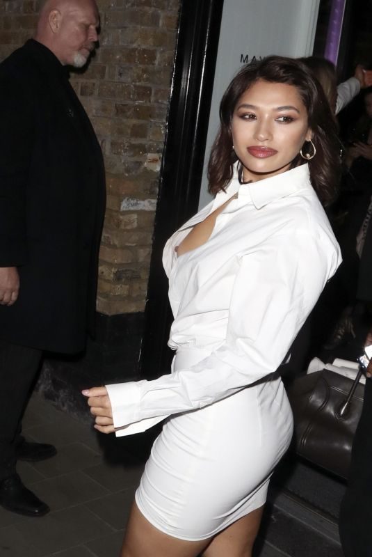 VANESSA WHITE at Jourdan Dunn x Maybelline Party in London 04/30/2019