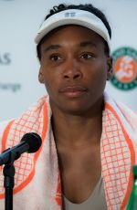 VENUS WILLIAMS at Roland Garros French Open Tournament Press Conference in Paris 05/26/2019