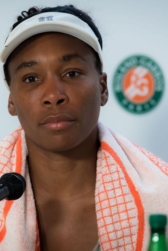 VENUS WILLIAMS at Roland Garros French Open Tournament Press Conference in Paris 05/26/2019