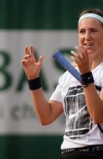 VICTORIA AZARENKA Practises at Roland Garros French Open Tournament in Paris 05/22/2019