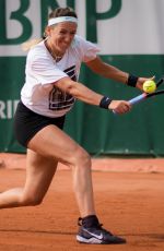 VICTORIA AZARENKA Practises at Roland Garros French Open Tournament in Paris 05/22/2019