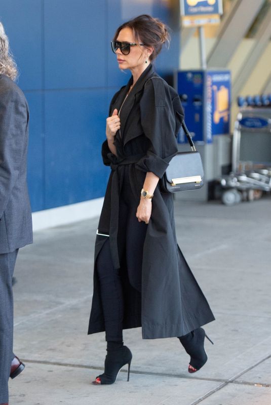 VICTORIA BECKHAM at JFK Airport in New York 05/11/2019