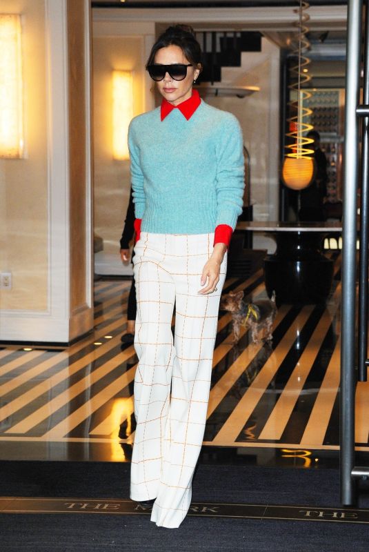 VICTORIA BECKHAM Leaves Her Hotel in New York 05/10/2019