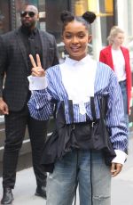 YARA SHAHIDI Arrives at AOL Build Series in New York 05/16/2019