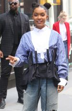 YARA SHAHIDI Arrives at AOL Build Series in New York 05/16/2019
