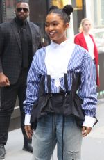 YARA SHAHIDI Arrives at AOL Build Series in New York 05/16/2019