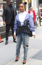 YARA SHAHIDI Arrives at AOL Build Series in New York 05/16/2019
