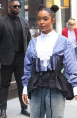 YARA SHAHIDI Arrives at AOL Build Series in New York 05/16/2019