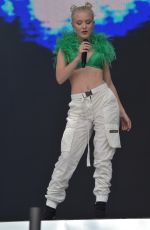 ZARA LARSSON Performs at BBC Radio 1 Big Weekend in Middlesborough 05/26/2019