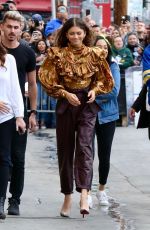 ZENDAYA COLEMAN Arrives at Jimmy Kimmel Live! 05/09/2019