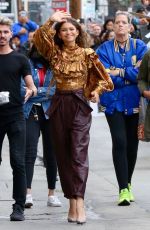 ZENDAYA COLEMAN Arrives at Jimmy Kimmel Live! 05/09/2019
