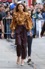 ZENDAYA COLEMAN Arrives at Jimmy Kimmel Live! 05/09/2019