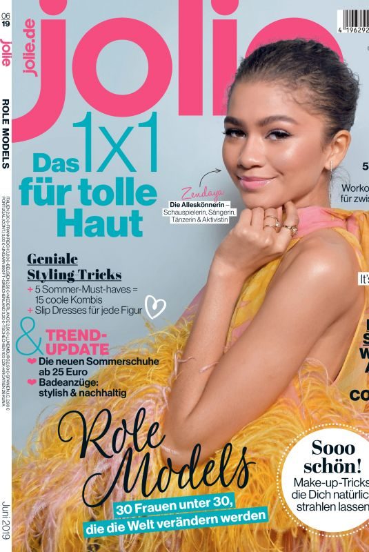 ZENDAYA in Jolie Magazine, June 2019