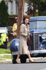 ZOEKAZAN on the Set of The Plot Against America in New Jersey 05/06/2019