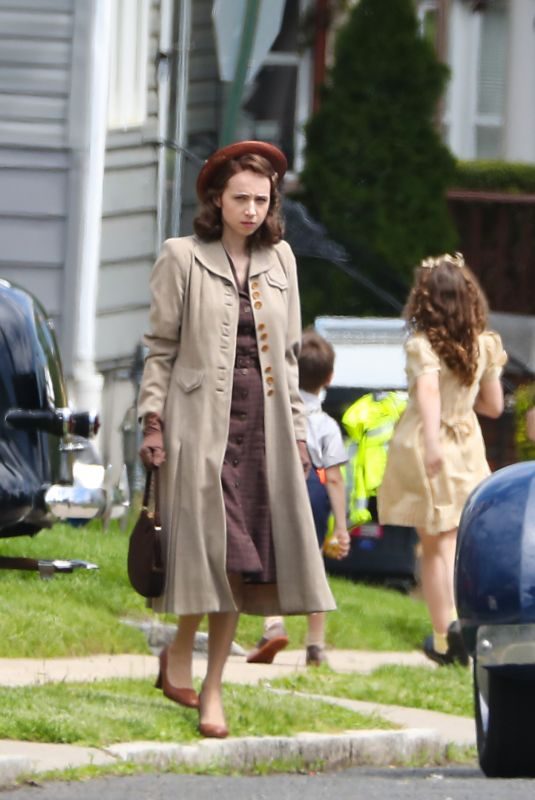 ZOEKAZAN on the Set of The Plot Against America in New Jersey 05/06/2019