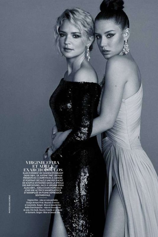 ADELE EXARCHOPOULOS and VIRGINIE EFIRA for Madame Figaro 06/07/2019