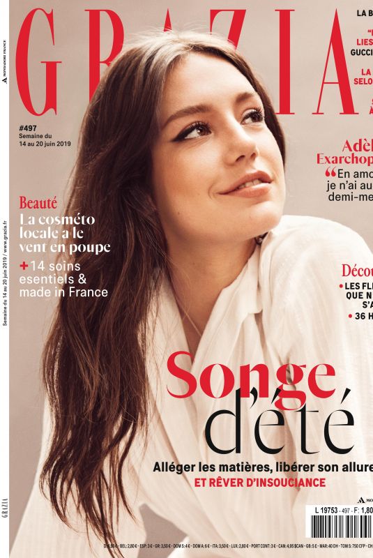 ADELE EXARCHOPOULOS in Grazia Magazine, France June 2019