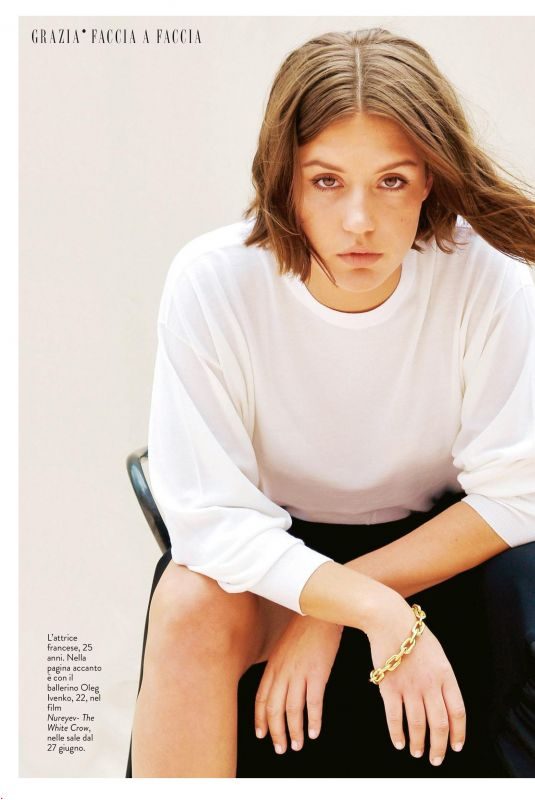 ADELE EXARCHOPOULOS in Grazia Magazine, Italy June 2019