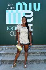 AJA NAOMI KING at Miu Miu Club Event in Paris 06/29/2019