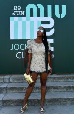 AJA NAOMI KING at Miu Miu Club Event in Paris 06/29/2019