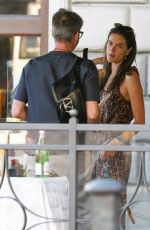 ALESSANDRA AMBROSIO at a Restaurant in Florence 06/13/2019