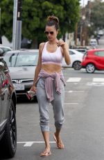 ALESSANDRA AMBROSIO Heading to Yoga Class in Brentwood 06/06/2019